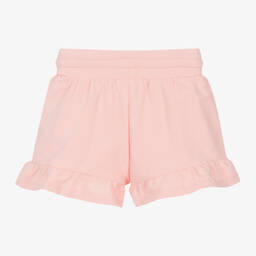 Moschino Kid-Teen-Girls Pink Cotton Teddy Bear Shorts | Childrensalon Outlet