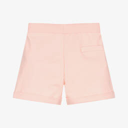Moschino Kid-Teen-Girls Pink Cotton Teddy Shorts | Childrensalon Outlet