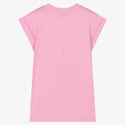 Moschino Kid-Teen-Girls Pink Crystal Teddy Bear Dress | Childrensalon Outlet