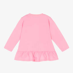 Moschino Малыши-Розовый хлопковый топ для девочек | Childrensalon Outlet