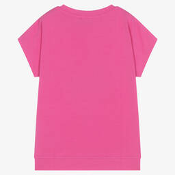 Moschino Kid-Teen-تيشيرت قطن جيرسي لون زهري للبنات | Childrensalon Outlet