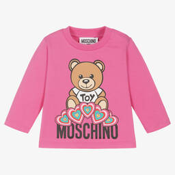 新品未使用タグ付き　MOSCHINO　Tシャツ　ピンク　38 Moschino Teddy Bear Pink cotton t-shirt Size M | eBay