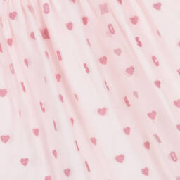 Moschino-Платье из розового тюля с блестящими сердцами для девочек | Childrensalon Outlet