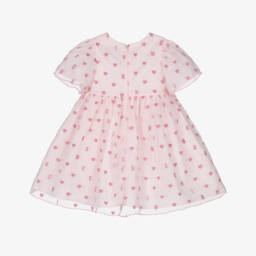 Moschino-Платье из розового тюля с блестящими сердцами для девочек | Childrensalon Outlet