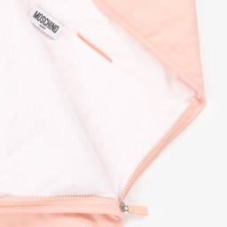 Moschino-مهد قطن للبنات بتصميم دب وردي | Childrensalon Outlet