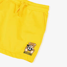 Moschino-Girls Sunshine Teddy Cotton Skirt | Childrensalon Outlet