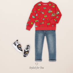 Moschino Kid-Teen-Girls Washed Denim Trousers | Childrensalon Outlet