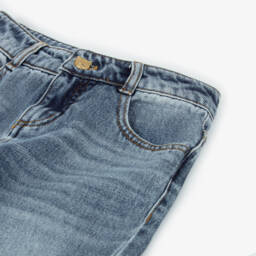 Moschino Kid-Teen-Girls Washed Denim Trousers | Childrensalon Outlet