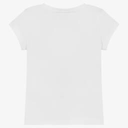 Moschino Кид-Тин-Белая хлопковая футболка | Childrensalon Outlet