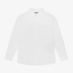 موسكينو Kid-Teen-قميص قطن بوبلين لون أبيض للبنات | Childrensalon Outlet