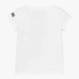 Moschino Kid-Teen-Girls White Cotton T-Shirt | Childrensalon Outlet