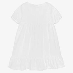 موسكينو Kid-Teen-فستان قطن لون أبيض | Childrensalon Outlet