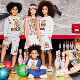 Moschino Kid-Teen-Girls White Teddy Logo Shorts | Childrensalon Outlet