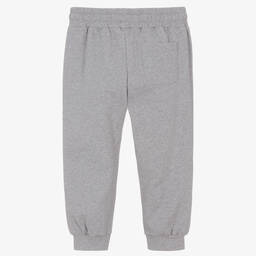Moschino Kid-Teen-Grey Cotton Jersey Joggers | Childrensalon Outlet