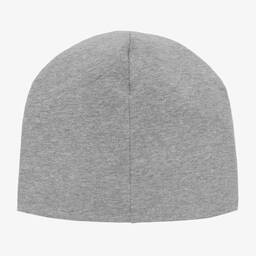 Moschino Kid-Teen-Grey Cotton Logo Hat | Childrensalon Outlet