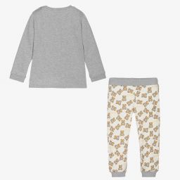 Moschino Малыши-Серый топ с мишкой и штанишки | Childrensalon Outlet