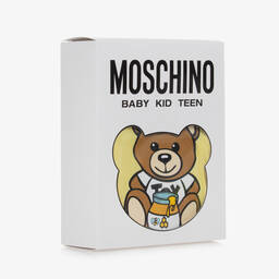 Moschino Baby-بِدلة أوفرول قطن لون أصفر ورمادي للأطفال (عدد 2) | Childrensalon Outlet