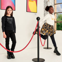 Moschino Kid-Teen-سويتشيرت قطن جيرسي لون عاجي للبنات | Childrensalon Outlet