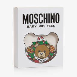 موسكينو Baby-توب بطبعة تيدي بير قطن جيرسي لون عاجي | Childrensalon Outlet