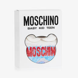 Moschino Малыши-Кремовый хлопковый комбинезон для малышей | Childrensalon Outlet