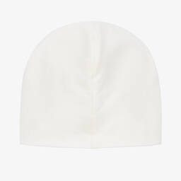 Moschino Кид-Тин-Ivory Cotton Logo Hat | Childrensalon Outlet