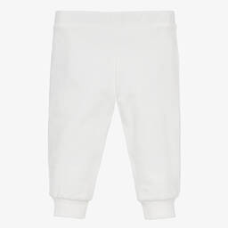 Moschino Baby-Ivory Cotton Logo Joggers | Childrensalon Outlet