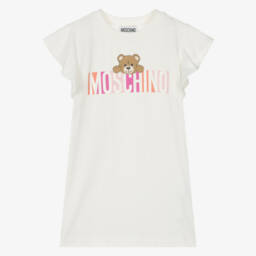 موسكينو-فستان قطن عاجي رائع للبنات | Childrensalon Outlet