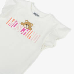 موسكينو-فستان قطن عاجي رائع للبنات | Childrensalon Outlet