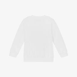 Moschino-Ivory Floral Cotton Girls Top | Childrensalon Outlet