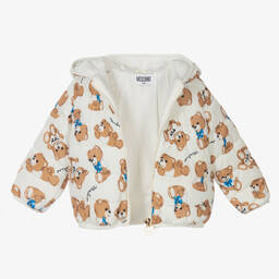 موسكينو Baby-جاكيت بافر لون عاجي للأطفال | Childrensalon Outlet