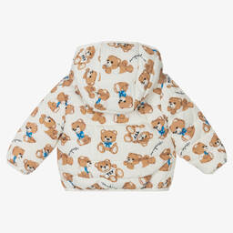 موسكينو Baby-جاكيت بافر لون عاجي للأطفال | Childrensalon Outlet