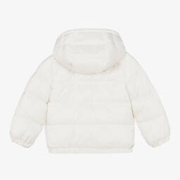 Moschino Baby-Ivory Teddy Bear Puffer Jacket | Childrensalon Outlet