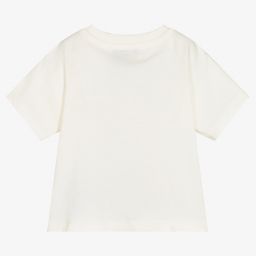 Moschino Малыши-Кремовая футболка с медвежатами | Childrensalon Outlet