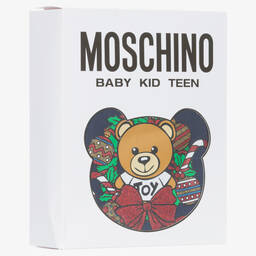 موسكينو Baby-توب بطبعة تيدي بير قطن جيرسي لون كحلي للأطفال | Childrensalon Outlet