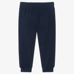 Moschino Кид-Тин-Синие джоггеры из хлопкового джерси | Childrensalon Outlet