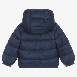 Moschino Baby-Navy Blue Teddy Bear Puffer Jacket | Childrensalon Outlet