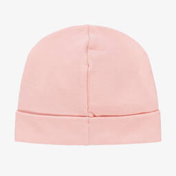 Moschino Baby-قبعة قطن جيرسي لون زهري للمولودات | Childrensalon Outlet