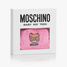 Moschino Baby-Pink Teddy Bear Bucket Hat | Childrensalon Outlet