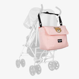 Moschino Baby-Pink Teddy Bear Changing Bag (60cm) | Childrensalon Outlet