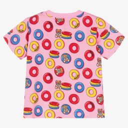 Moschino Baby-Pink Teddy Bear Cotton T-Shirt | Childrensalon Outlet
