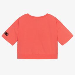 Moschino Kid-Teen-Pink Teddy Bear Logo T-Shirt | Childrensalon Outlet