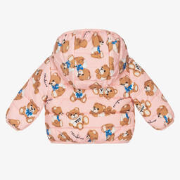 موسكينو Baby-جاكيت بافر أطفال بناتي لون زهري | Childrensalon Outlet