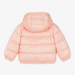 Moschino Baby-Pink Teddy Bear Puffer Jacket | Childrensalon Outlet