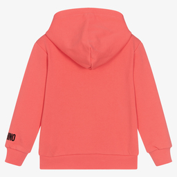 Moschino Kid-Teen-Pink Teddy Bear Zip-Up Top | Childrensalon Outlet