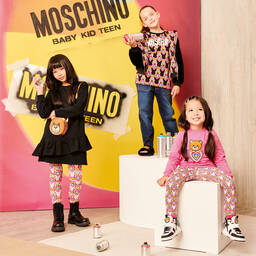 Moschino Кид-Тин-Розовый свитшот с медвежонком | Childrensalon Outlet