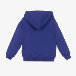 Moschino Kid-Teen-Purple Cotton Logo Hoodie | Childrensalon Outlet