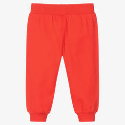 Moschino Baby-Red Cotton Logo Joggers | Childrensalon Outlet
