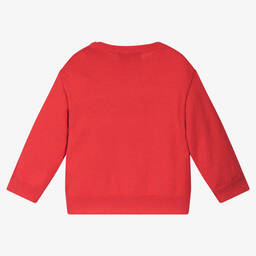 Moschino Baby-Red Cotton & Wool Teddy Bear Sweater | Childrensalon Outlet