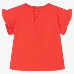 Moschino Малыши-Красная футболка с клубникой | Childrensalon Outlet