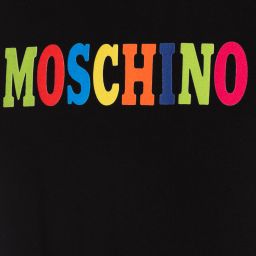 Moschino Kid-Teen-فستان تينز بناتي قطن جيرسي لون أسود | Childrensalon Outlet